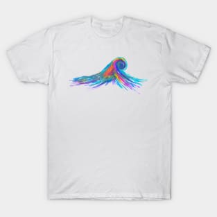 Painted Rainbow Ocean Wave T-Shirt